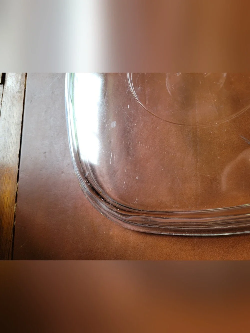 Pyrex Glass Lid #A-12-C, Replacement Cover for A-5-B Casserole Dish About 10x10